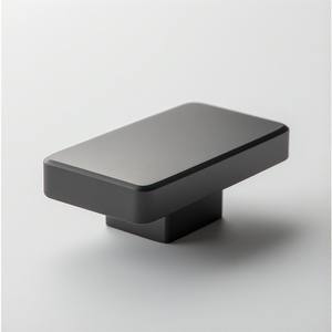 Poignée de porte décorative en laiton massif, design rond poli pour quincaillerie de porte intérieure en bois - Product Image 6