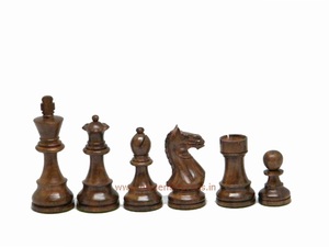Handmade Sheesham <b>Wooden</b> <b>Chess</b> Pieces <b>Set</b> King Queen Bishop Knight Rook Pawn Natural Finish Eco-Friendly Unisex Various Colors - Product Image 4