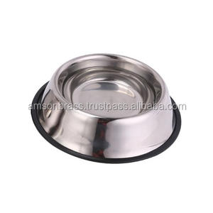 Cuenco metálico para perros, Juego de 3 tazones dorados - Product Image 5