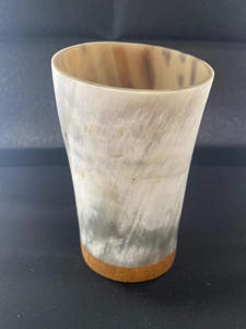 Vasos de Cuerno de Búfalo Blanco Natural de Lujo, Vasos Cortos de Cuerno Vikingo, Técnica de Pulido de Alta Calidad, Portátiles - Product Image 2