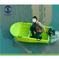 Prix de vente direct usine : Bateau en plastique de 2,2 m, petit, à double pont, pliable, segmenté et modulaire