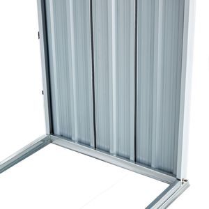 Gray Galvanized Steel Firewood Rack <b>Log</b> <b>Holder</b> Outdoor Backyard Garden Patio Porch Shed & Storage for <b>Log</b> Storage Firewood Stand - Product Image 6