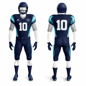 Ensemble de maillot et pantalon de football américain personnalisé pour hommes, sublimé - Product Image 3