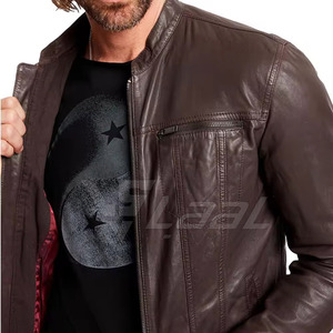 Outdoor Ready Durable <b>Jacket</b> With Soft Comfort Fit <b>Men</b> <b>Leather</b> <b>Jacket</b> Trendy Winter <b>Jacket</b> <b>Men</b> <b>Leather</b> <b>Jacket</b> - Product Image 6