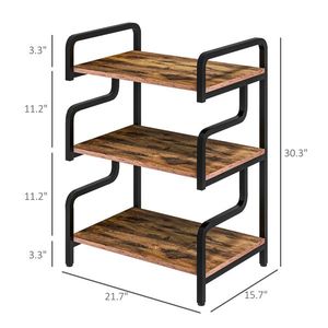 Free Standing 3-Tier Metal Printer Stand Premium Shelving Unit for Home or Office Storage - Product Image 2