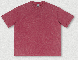 T-shirt ample et court à col rond, style décontracté confortable, idéal pour la personnalisation ou un usage quotidien décontracté - Product Image 2