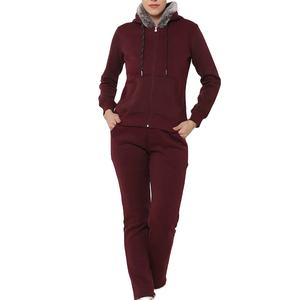 Survêtements pour femmes de bonne qualité très vendus sur mesure en usine couleurs unies Service OEM Survêtements pour femmes à des prix abordables - Product Image 1