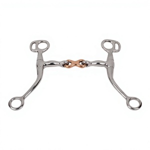 Bocado de cobre de caña larga tipo Tom Thumb para caballo, nuevo, marca Western. - Product Image 1