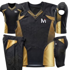 Uniforme de Fútbol Americano al por Mayor, Sublimación Completa, Diseño 3D, Impresión de Alta Definición, Conjunto de Camiseta y Pantalones de Fútbol Americano para Equipo - Product Image 1