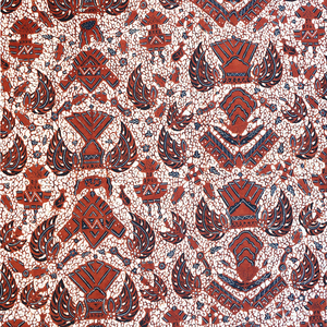Tela de Algodón Batik Tulis Indonesiana Hecha a Mano con Diseño Tradicional Sidoluhur Canthol, Motivo Rojo Sogan, para Decoración del Hogar y Bolsas - Product Image 2