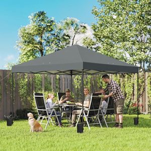 10 X 10 ft Pop up Canopy Tent Outdoor Portable Instant Shelter with One Push Setup and <b>Roller</b> <b>Bag</b> Dark Gray - Product Image 2