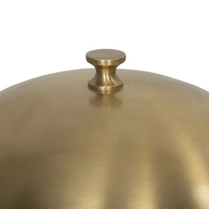 Lámpara de Mesa Moderna de Latón de Lujo con Pantalla de Lino Premium Extraíble, Iluminación Ecológica Lista para Diwali para Dormitorio y Sala de Estar - Product Image 2