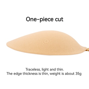 Pétalos Adhesivos Invisibles para el Pecho con Forma de Mango, Sujetador Adhesivo sin Tirantes ni Espalda, Reutilizable, de Spandex/Nylon/Bio Glue para Mujer - Product Image 5