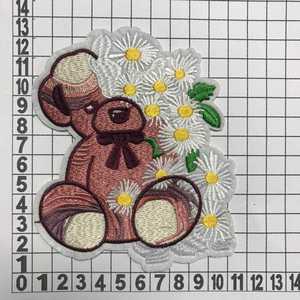 Joli patch brodé motif couronne florale thermocollant pour chapeaux, sacs, vestes, casquettes, décoration de vêtements de mariage DIY, vente en gros - Product Image 4