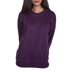 Nueva moda logotipo personalizado cuello redondo sudaderas algodón liso cuello redondo moda sudaderas mujeres ropa regular sudaderas - Product Image 6