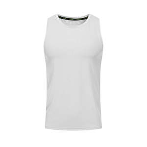 Camiseta sin Mangas para Hombre, Cuello Redondo, Tejido Transpirable de Algodón/Poliéster, Informal, Deportiva, Ligera y de Secado Rápido, Superventas - Product Image 3