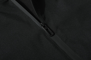 Casual <b>Men</b> Windbreaker <b>Jacket</b> With Hood - Fashionable Outdoor Sports Thin Coat Black - Product Image 5
