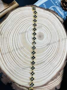 Pulsera Black Clover de Plata 925 con Diamante Moissanite VVS, Bañada en Rodio, Joyería de Diseño de Lujo - Product Image 3