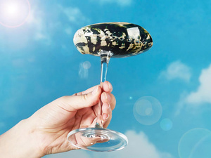 Verres à vin et à cocktail en coquillages faits à la main, décoration de mariage sur la plage sur mesure, verre à vin en coquillages fait à la main, décoration de plage côtière pour mariage - Product Image 4