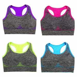 Soutien-gorge de sport sans bretelles rembourré et respirant pour femme, avec logo frontal, idéal pour la gym, le fitness et l'entraînement - Product Image 5