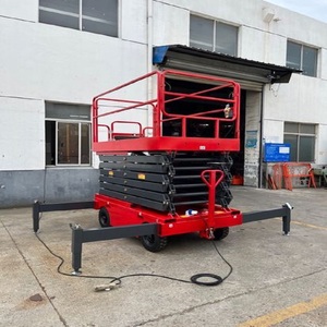 Plataforma Aérea Móvil de Tijera Hidráulica de 6m, 8m, 10m, 12m, 14m, Elevador de Andamios con Tracción, Capacidad 500kg - Product Image 4