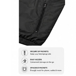 Custom Men's <b>Lightweight</b> Windbreaker <b>Jacket</b> <b>Waterproof</b> Windproof Outdoor Hiking <b>Running</b> Sports Casual Zipper Hooded Breathable - Product Image 5