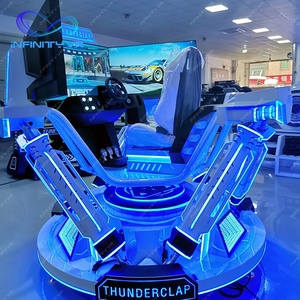 Niños y adultos 3 pantallas 6Dof vibración movimiento asiento cabina Sim juego de carreras máquina Simulador de Conducción para la venta - Product Image 1