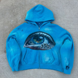 Sweat-shirt à capuche unisexe en coton épais et ample, imprimé style hip-hop rap américain, tendance transfrontalière - Product Image 4