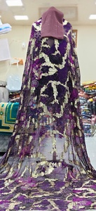 ชุดแต่งงานฟารันซาวีขายดี คุณภาพสูง ผ้าไหมแท้ 100% ระบายอากาศได้ดี พิมพ์ลายหลากสี ประดับคริสตัล ดีไซน์แบบดิรัก โซมาลี ทอแบบดั้งเดิม - Product Image 5