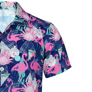 Camisa Hawaiana Personalizada de Manga Corta para Hombre, Camisa Hawaiana con Estampado Personalizado para Verano, Aloha Beach Resort - Product Image 5