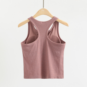 Débardeur de yoga pour femme style vintage, séchage rapide, côtelé, compression, sans manches, tricoté, dentelle, imprimé 3D, essentiel pour la gym - Product Image 5