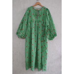 Handmade Cotton Hand Block Print Boho Maxi <b>Dress</b> <b>Women's</b> Breathable Washable Eco-Friendly Summer Wear - Product Image 1