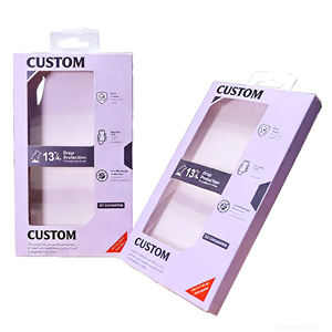 Caja de Papel Rígido Reciclable Personalizada para Funda de Teléfono 18/17/16 Ultra con Forro de Esponja, Orificio para Colgar y Ventana de Exhibición - Product Image 6