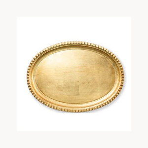Nouvelle arrivée : Assiette de présentation en métal, design élégant et décoratif, personnalisable pour les dîners et les réceptions de mariage - Product Image 4