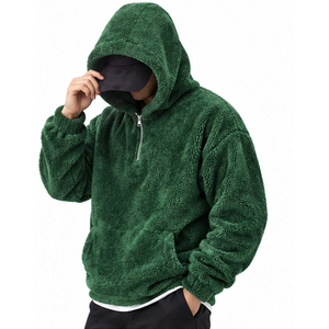 Premium <b>Sherpa</b> Lined Hoodie for <b>Men</b> Oversized Fit Fleece Sweatshirt Custom Colors Reasonable Wholesale Price - Product Image 6