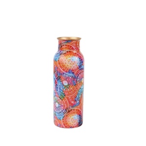 100% botella de cobre saludable puro ecológico impreso beber aplicable Ayurveda beneficios para la salud deportes - Product Image 1