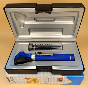 Otoscope à fibre optique haute performance bleu réutilisable léger, kit d'instruments professionnels certifié CE ISO13485 pour l'oreille - Product Image 1