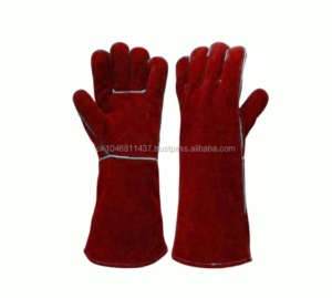 Gants de sécurité en cuir de vachette pleine fleur de haute qualité, lisses, résistants à la chaleur et aux étincelles, robustes, pour la protection des mains des soudeurs - Product Image 6