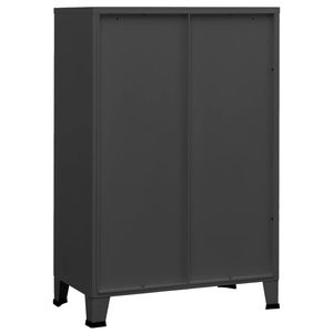 29.5 industriale in metallo antracite \ "x15.7 \" x45.3 \ "per l'organizzazione domestica - Product Image 5
