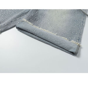 Short en jean pour homme, confortable et jeune, avec logo personnalisé, décontracté, de haute qualité, en coton simple – Grande Vente - Product Image 4