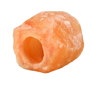 Natural Himalayan Salt Candles Holders Tea <b>Light</b> Natural Crystal Pink Rock Two Holes Salt Candle <b>Sticks</b> - Product Image 3