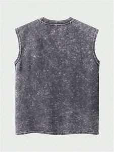 Conjunto de Camiseta sin Mangas para Hombre Daily Hustle, Estilo Urbano, Chaleco de Algodón con Cordón y Pantalones Cortos, Ropa Casual de Verano de Secado Rápido - Product Image 2