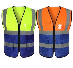 Chaleco de Seguridad de Alta Visibilidad al por Mayor, Reflectante, Ropa de Trabajo de Alta Visibilidad, Logotipo Personalizado, Resistente a Ácidos, Malla de Poliéster, Construcción, Seguridad Laboral - Product Image 6
