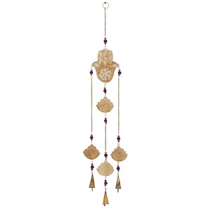 Carillon éolien artisanal en bois de manguier - Décoration de jardin en gros d'Inde - Product Image 4