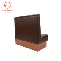 Banc banquette antique confortable en bois massif pour restaurant, idéal pour l'extérieur