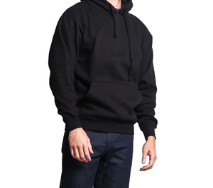 Sudadera con capucha de algodón y spandex transpirable para hombre, de color liso, estilo casual, al por mayor. - Product Image 5