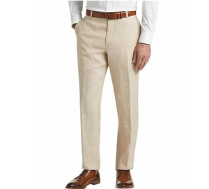 Pantalon de Costume Homme Confortable de Haute Qualité, Coupe Droite Taille Haute, Style Décontracté avec Braguette Zippée, Idéal pour le Bureau - Product Image 2