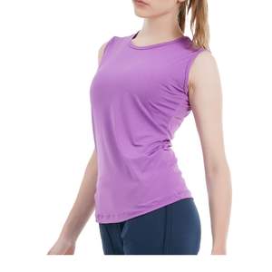 Camiseta Deportiva Ligera Personalizada para Mujer, Sin Mangas, para Entrenamiento, Gimnasio, Ejercicio, Proveedor Mayorista - Product Image 4
