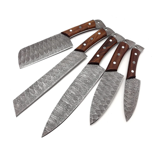 Juego de Cuchillos de Chef de Acero de Damasco de 67 Capas, Hechos a Mano, Profesionales, Afilados, Duraderos, con Mango Personalizable - Product Image 6