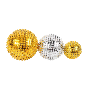 Balle de massage magnétique en métal 5,6 cm avec placage or/nickel/argent/antique - Product Image 6